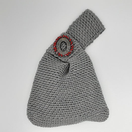 Elegant Gray Knot Bag