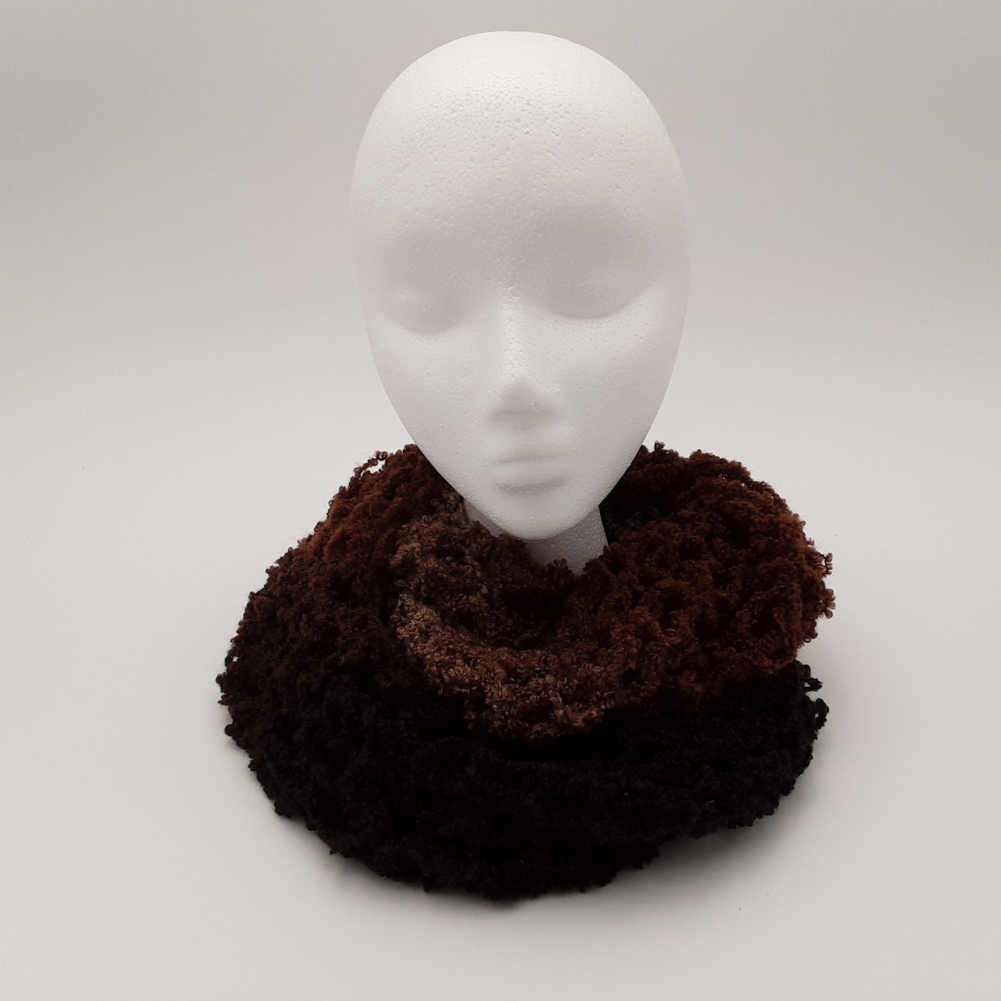 Brown Buttercream Infinity Scarf