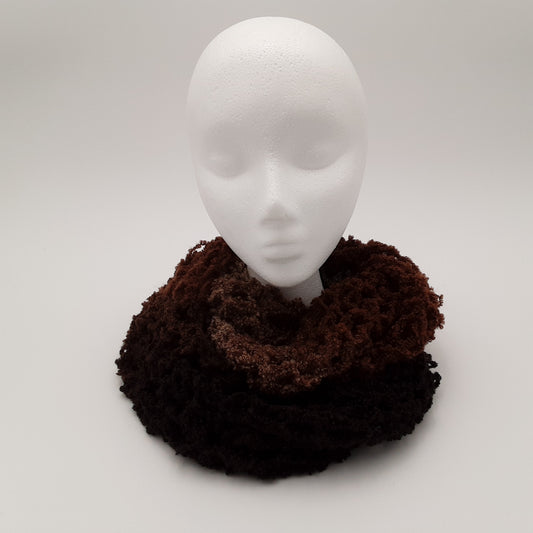 Brown Buttercream Infinity Scarf