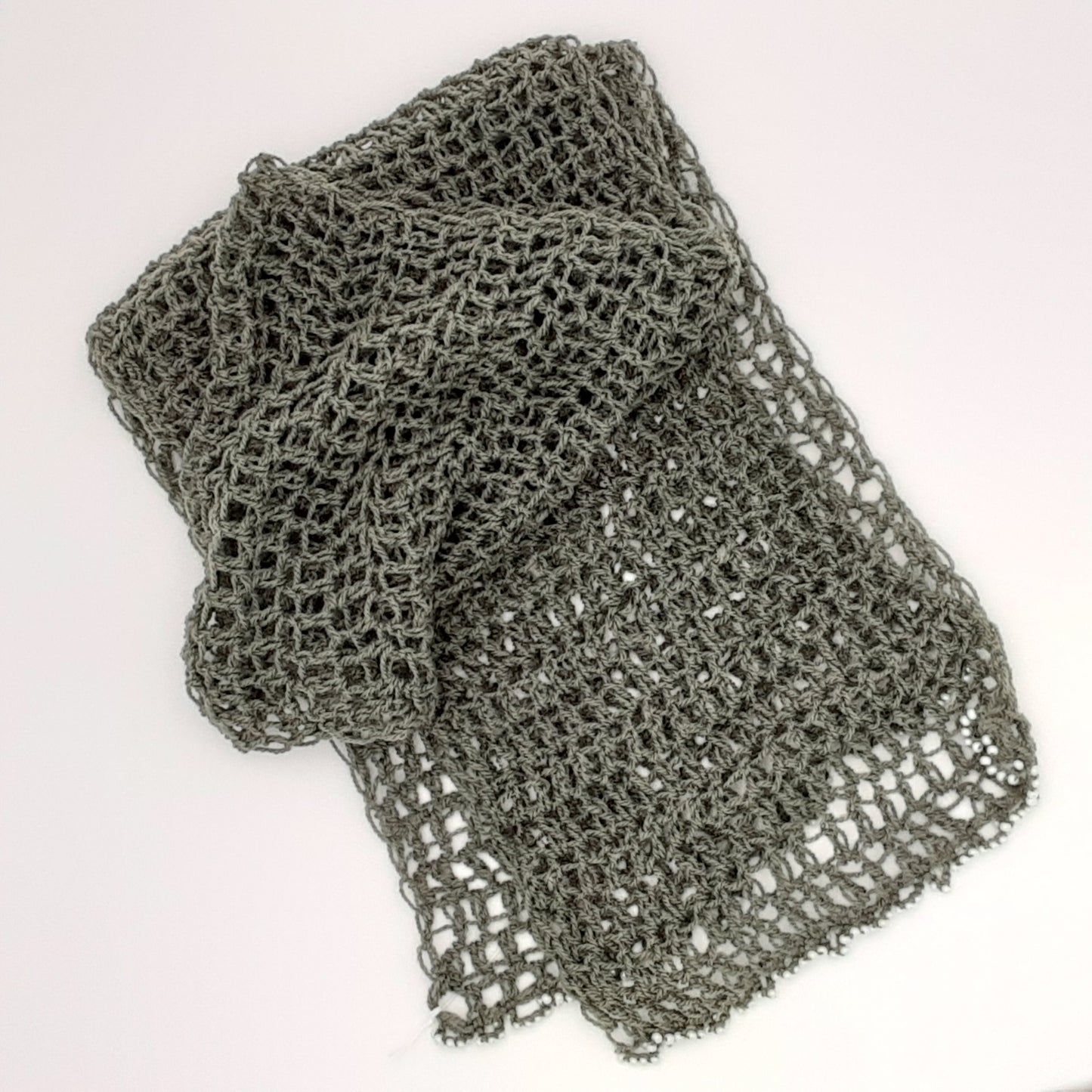 Beaded Trim Scarf