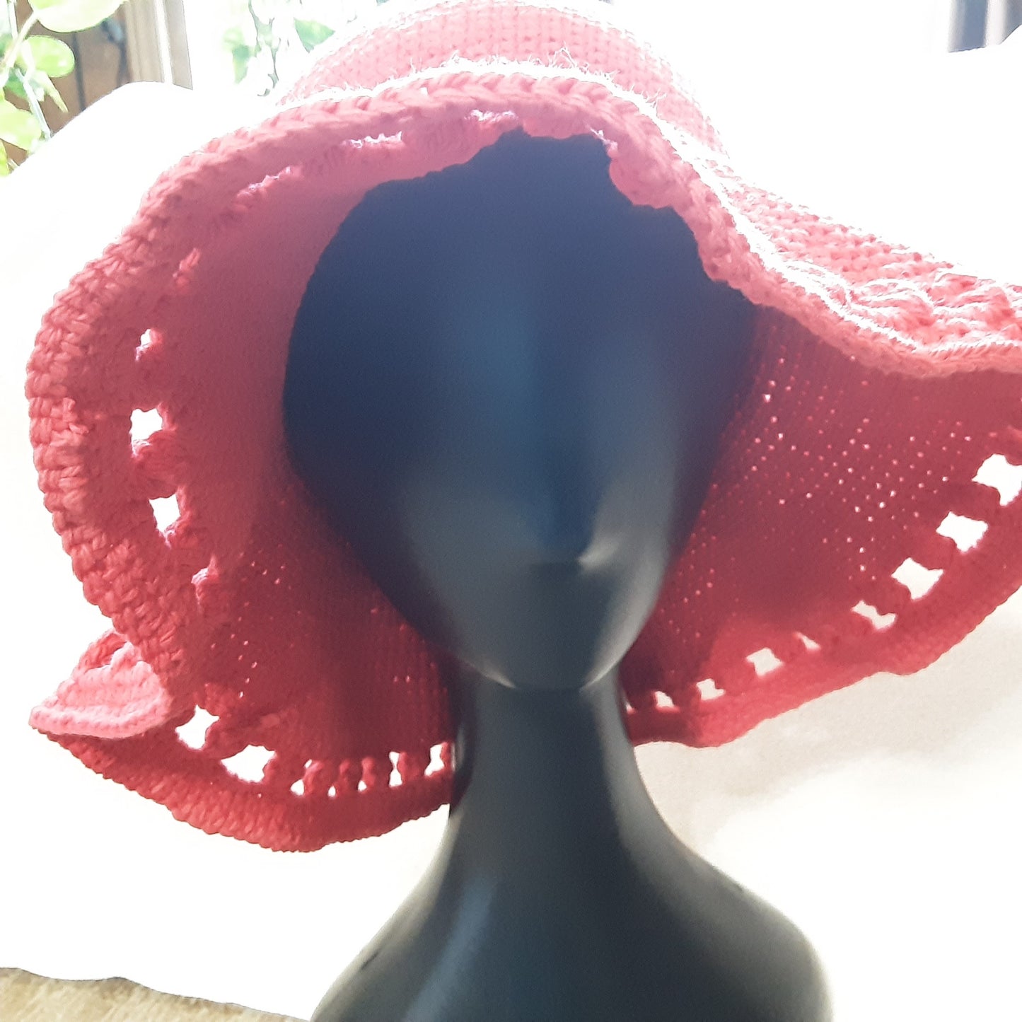 Packable Sunhat -Red (Large)