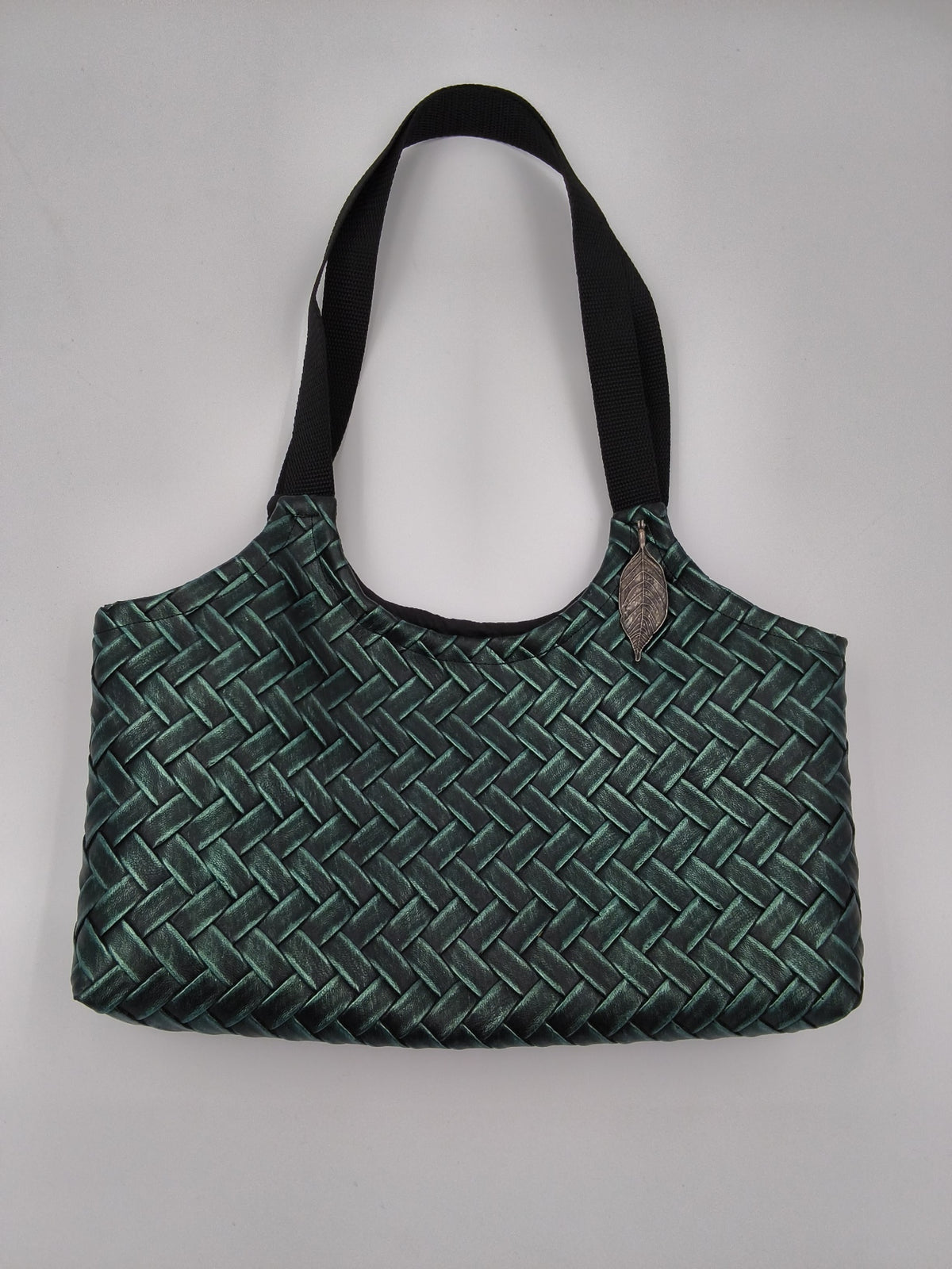 Vinyl Reversible Shoulder Bag