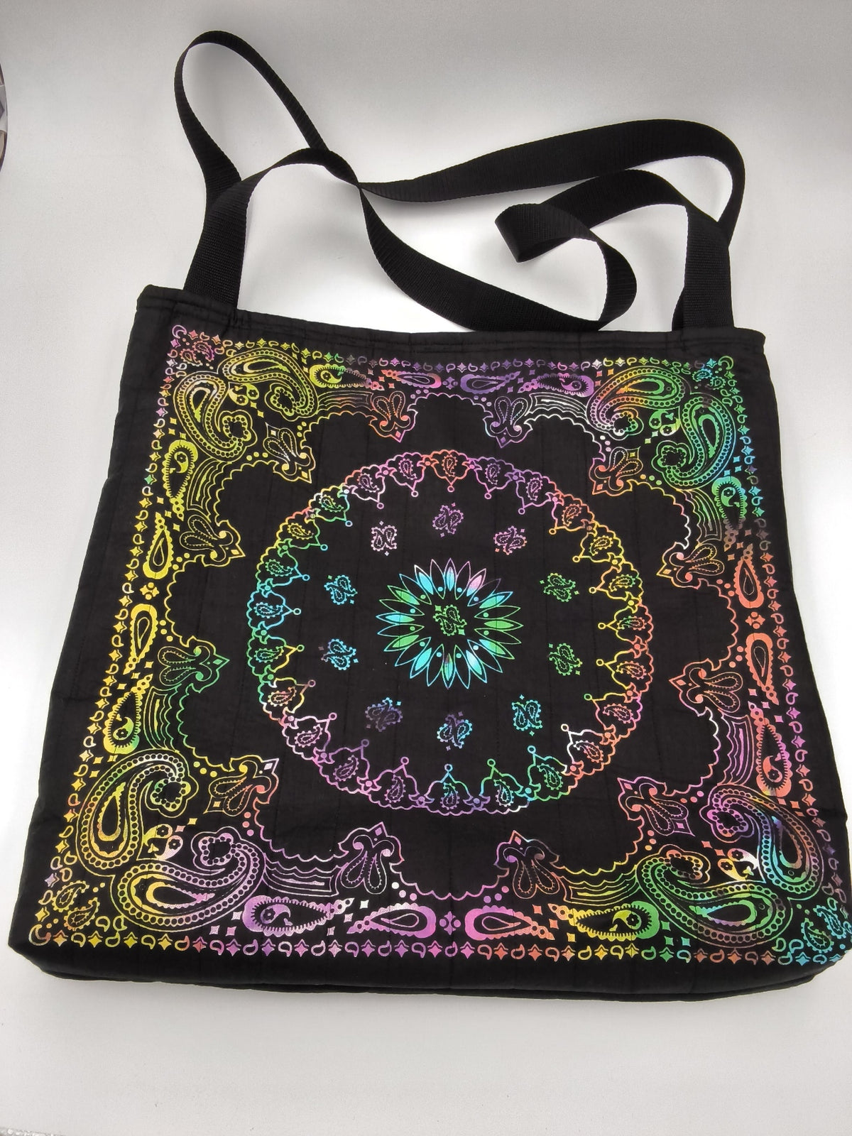 Reversible Extra Large Quilted Bandana Tote Bag