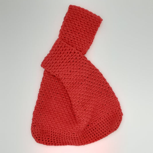 Neutral Red 100% Cotton Japanese Knot Bag