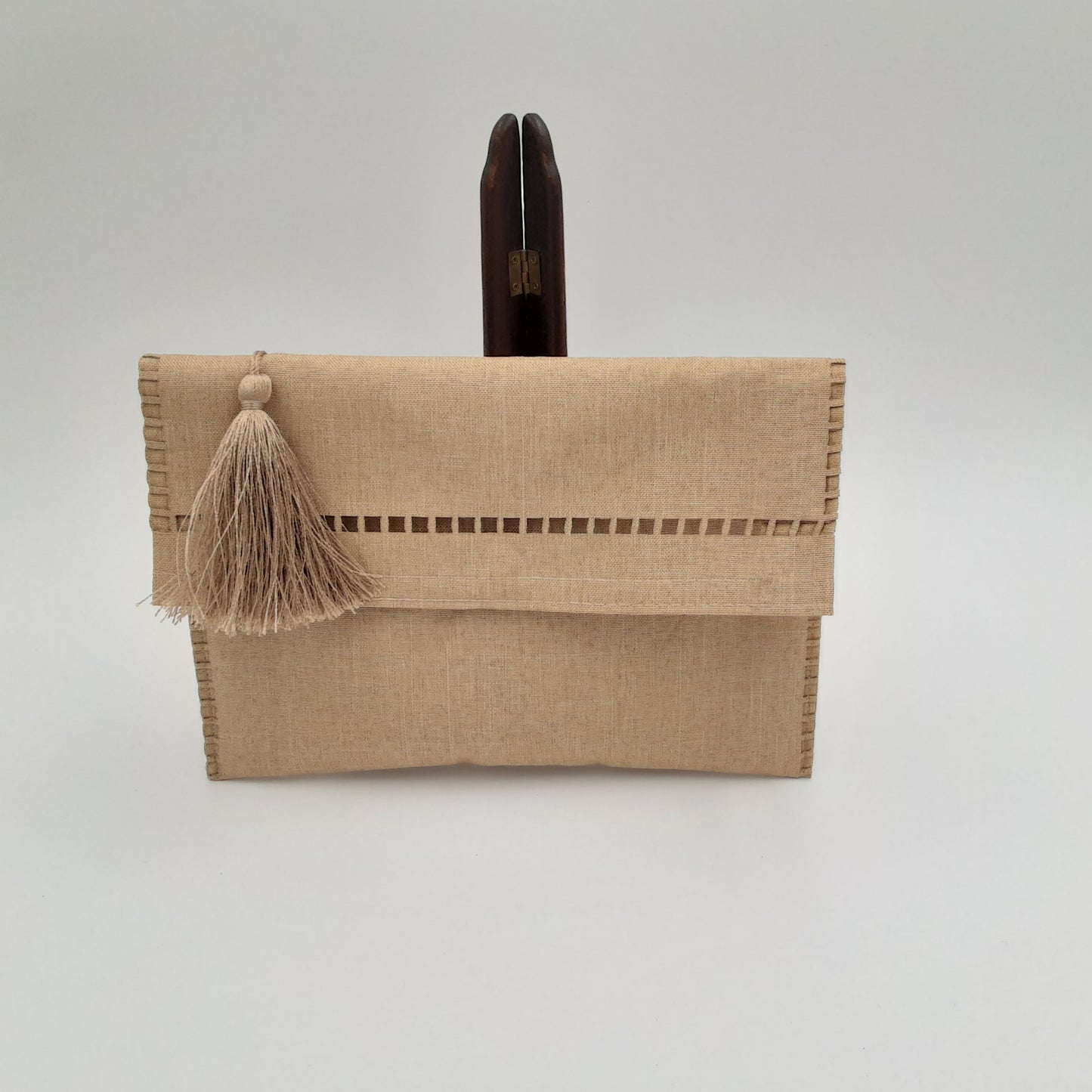 Tan-n-Tassel Clutch