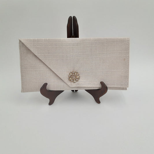 Linen Lines Clutch