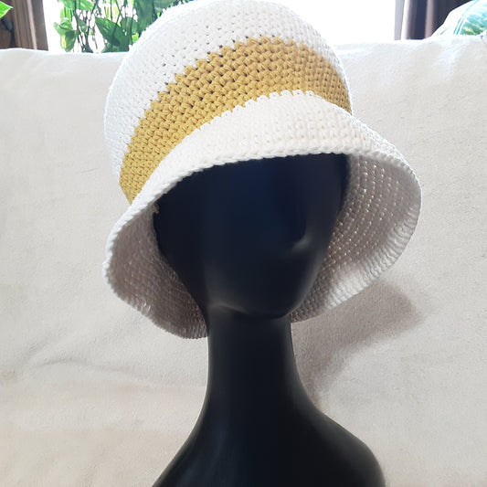 Beachy Bucket Hat - Gold Band