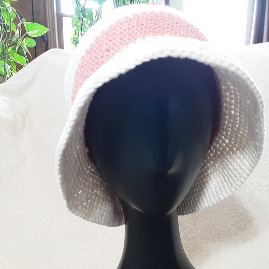 Beachy Bucket Hat - Pink Band