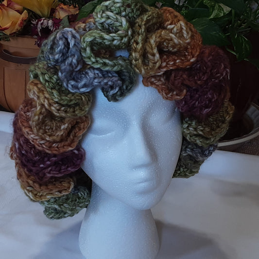 Ruffle Brim Hat - Cinnamon Cedar