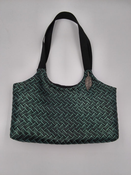 Vinyl Reversible Shoulder Bag