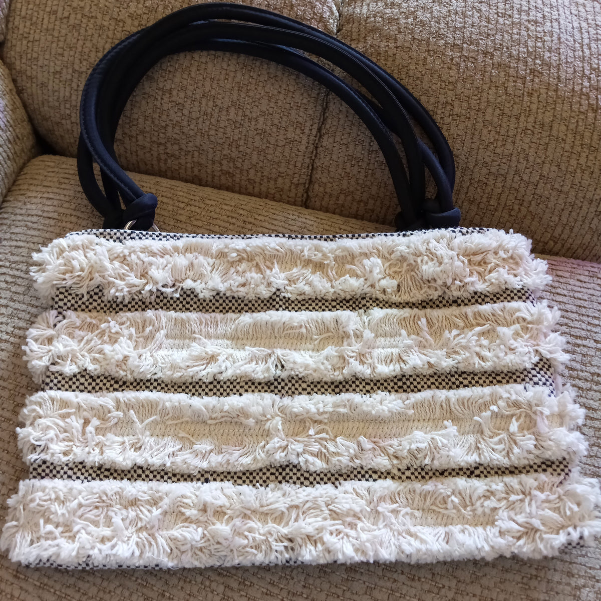 Herringbone Fringe Purse